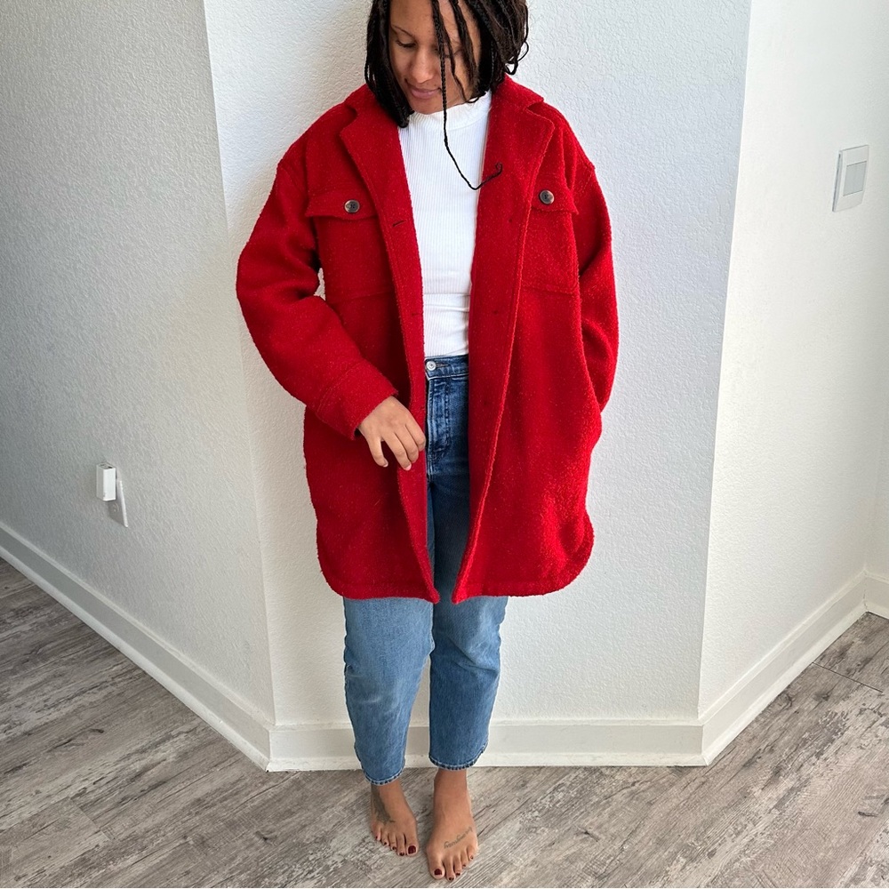 Vibrant Red Coat